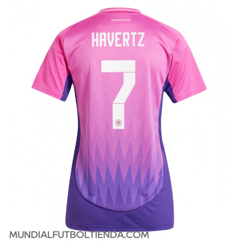 Camiseta Alemania Kai Havertz #7 Segunda Equipación Replica Eurocopa 2024 para mujer mangas cortas